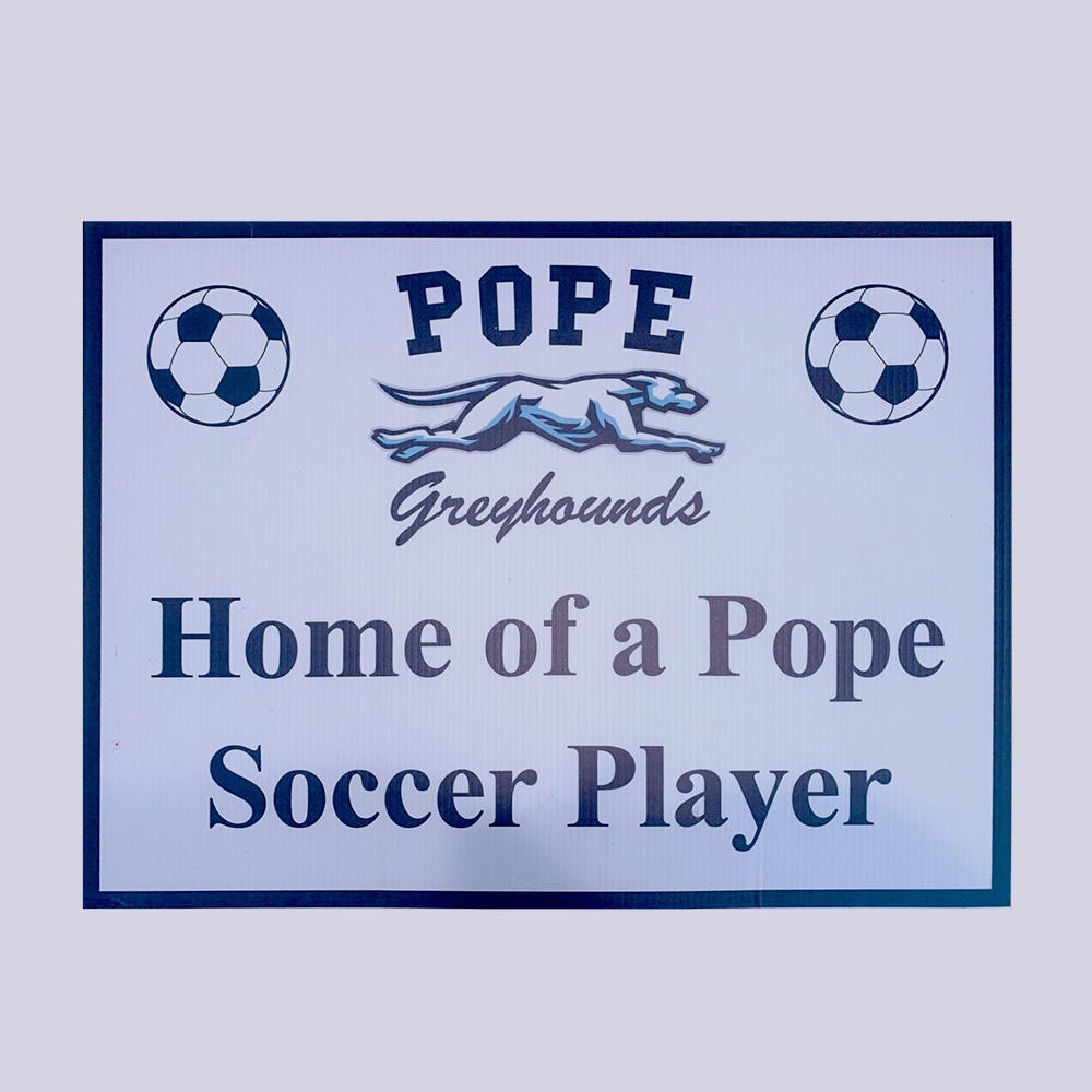 Pope Soccer Yard Signs